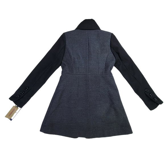 ((New)) American Rag Double-Breasted Peacoat - Charcoal Gray, Size S - Picture 5 of 7